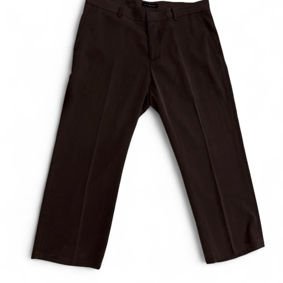 jf j.ferrar Other - J Ferrar Brown Wide Leg Trousers 36x26 Retro Style Button Flap Welt Pockets